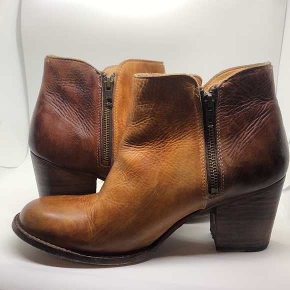 Bed Stu Yell Brown Distressed Booties-Size 11 - Picture 5 of 12